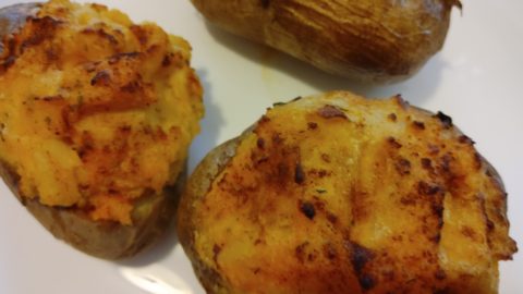 Air Fryer Twice Baked Potatoes